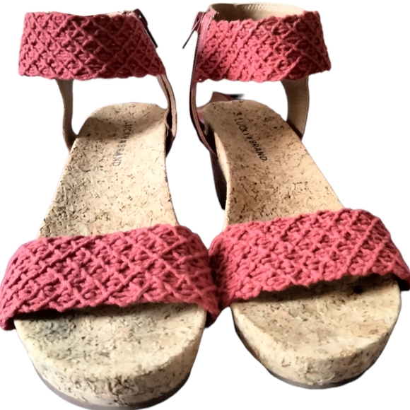 Lucky Brand Red Wedges - Picture 1 of 4